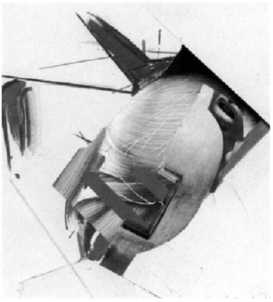 hsa_1979_Atelierkopf_Papaer_Collage_24,4x22_war