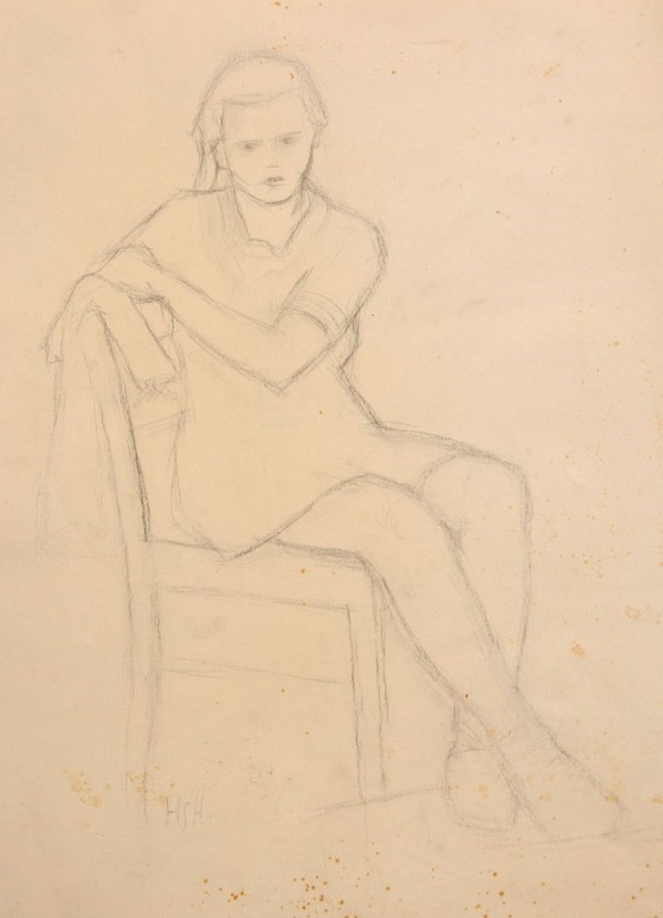 hshz_1950_Sitzendes_Maedchen_inv