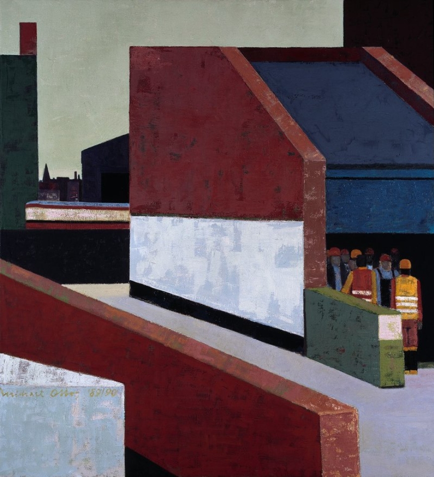 mo_1990_Parkhaus_Einfahrt_Oel_auf_Leinwand_132x122cm