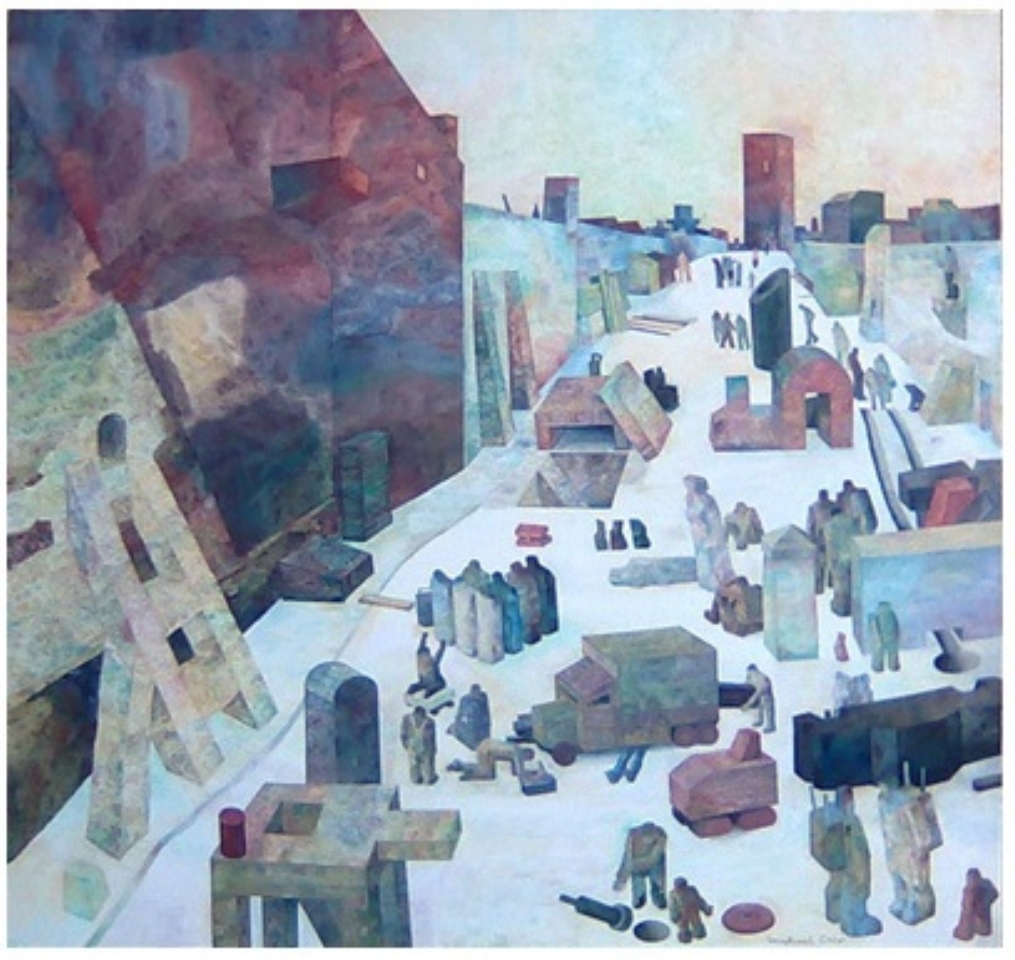 mo_2008_Freizeitpark_Oel_auf_Leinwand_180x190cm