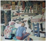 mo_2010_Trimmdich_Oel_auf_Leinwand_180x200cm mo_2010_Trimmdich_Oel_auf_Leinwand_180x200cm